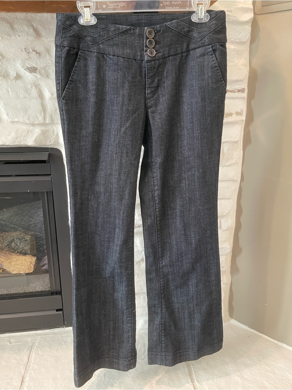 Maurices Trouser Jeans with Triple Button Waist — size 7/8